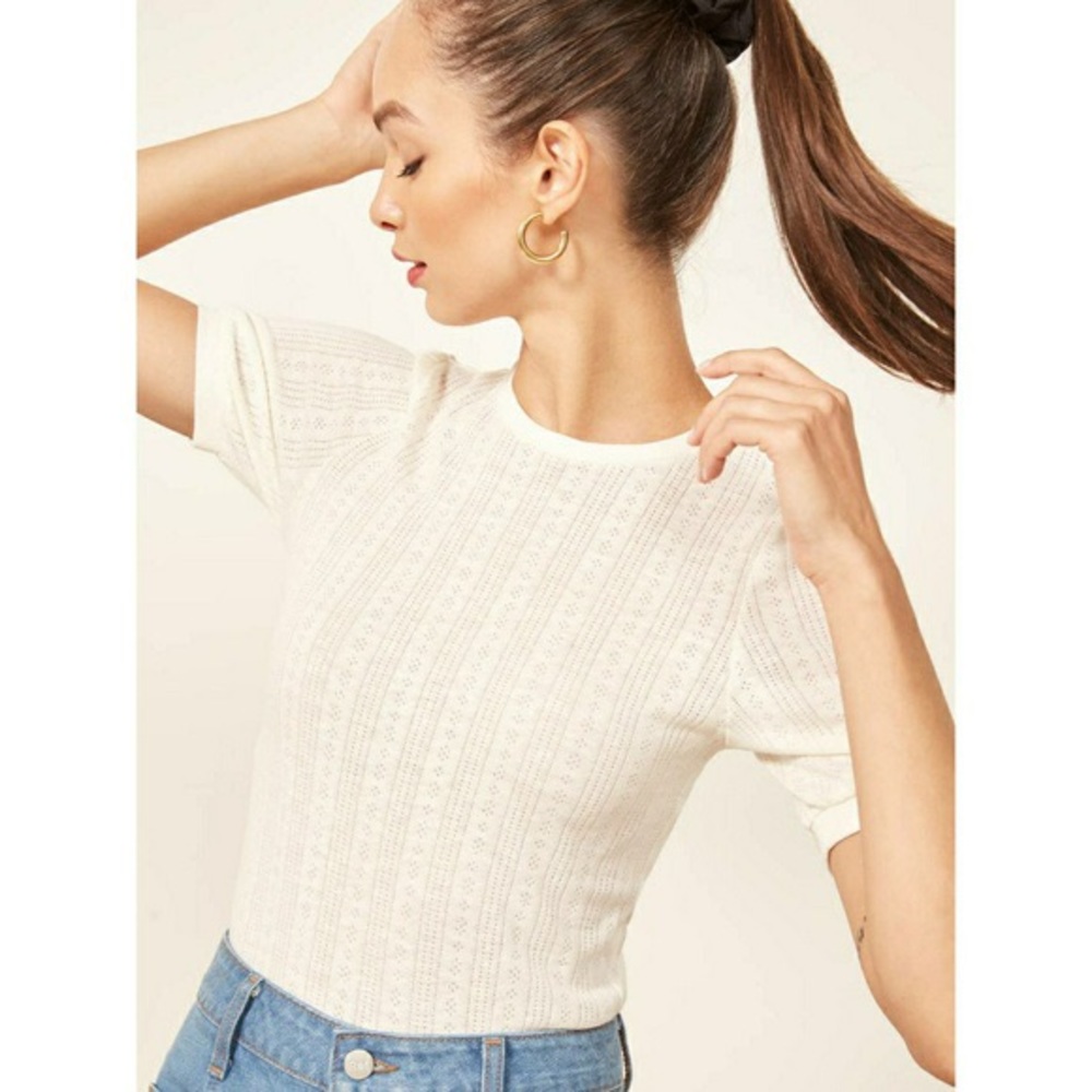 Reformation Rylie Top - Ivory